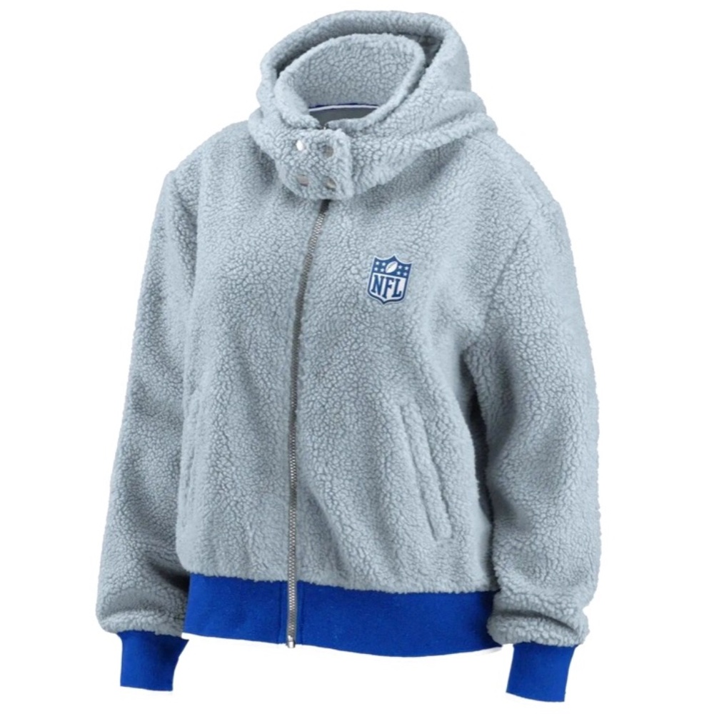 NFL WEAR by Erin Andrews Sherpa Full-Zip Hoodie Jacket